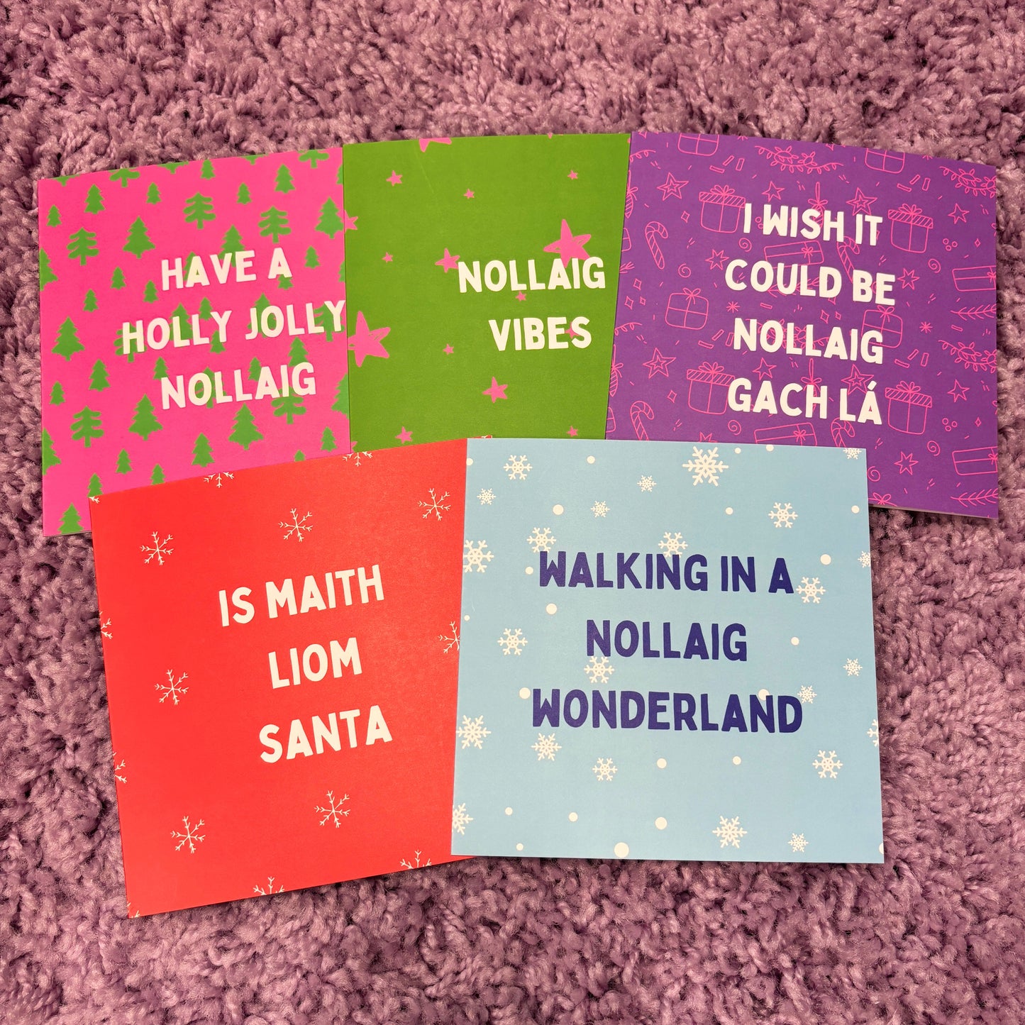 Pack of mixed bilingual Christmas cards
