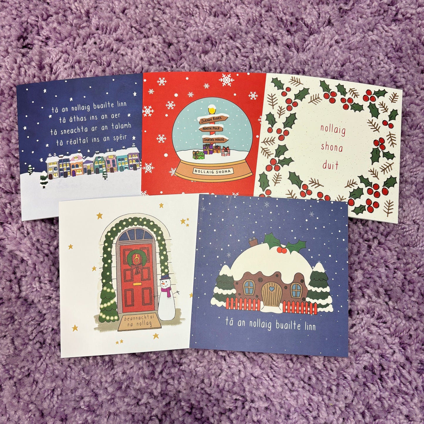 Pack of mixed Irish Christmas cards (Traditional)