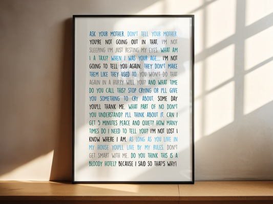 Daddy-isms Print