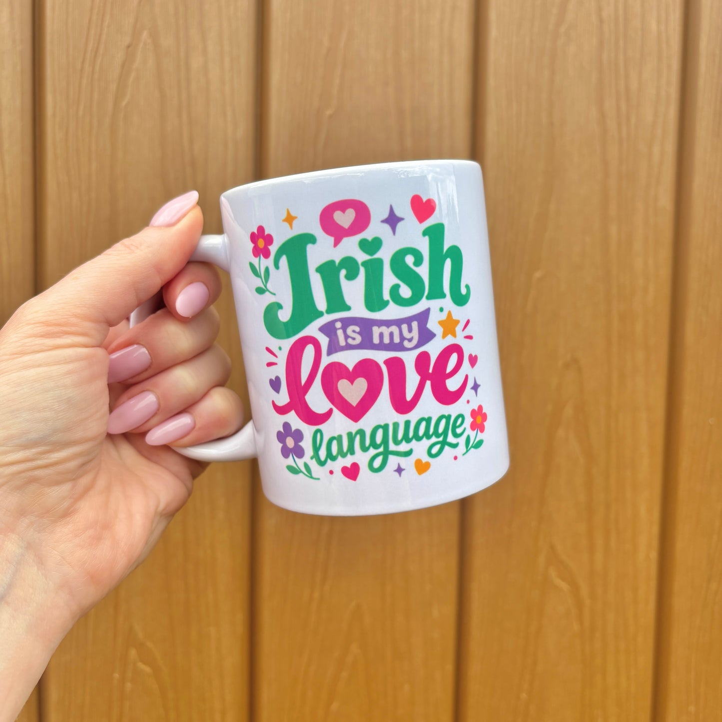 Irish is my love language mug