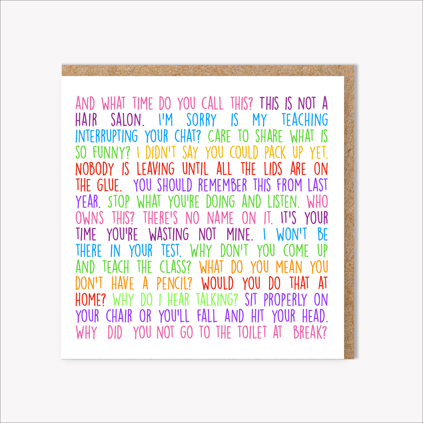 Teacherisms