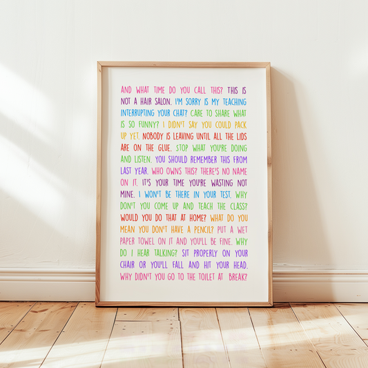 Teacher-isms Print