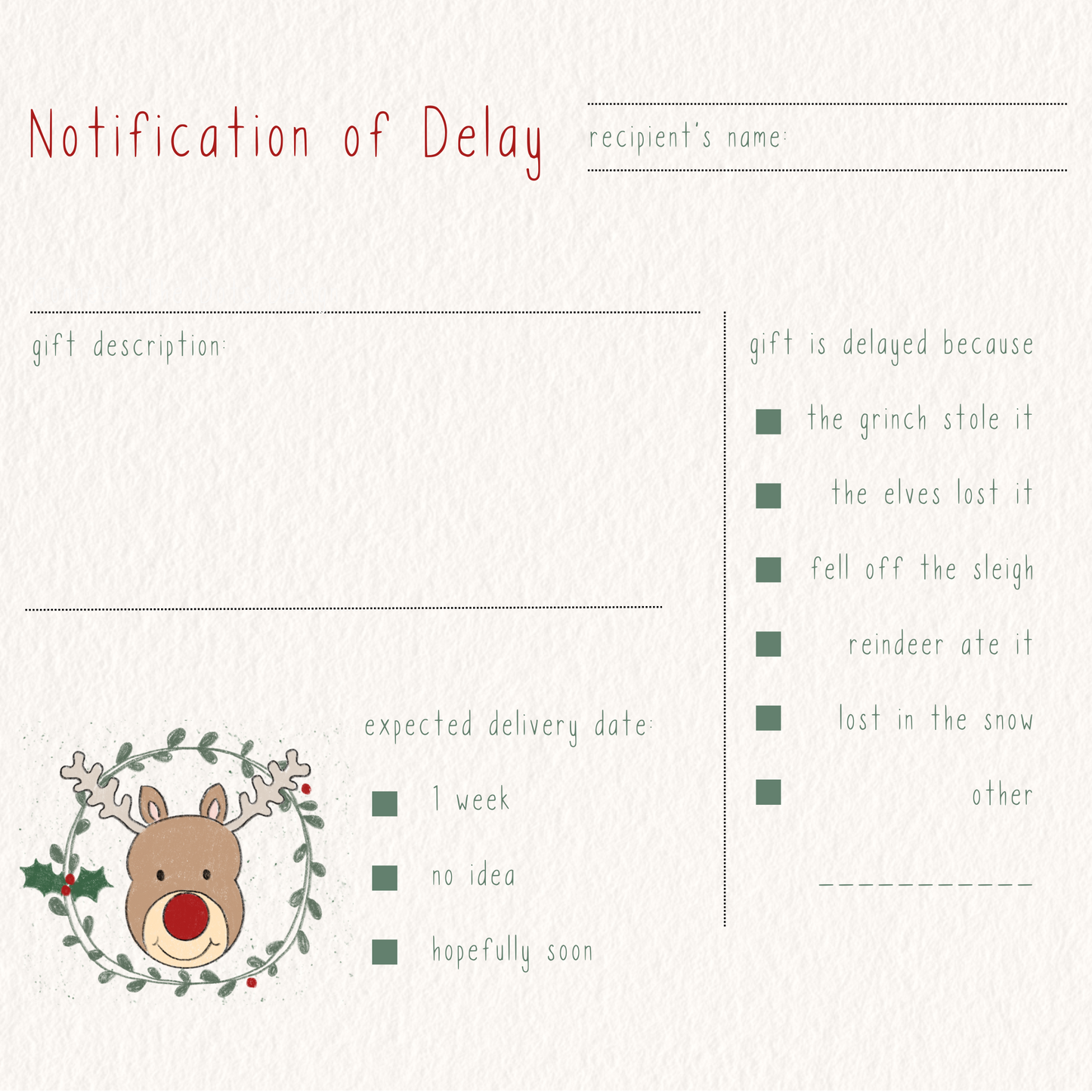 Certificate For Delayed Gift