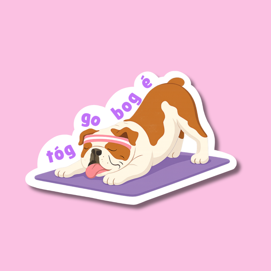 Tóg go bog é sticker