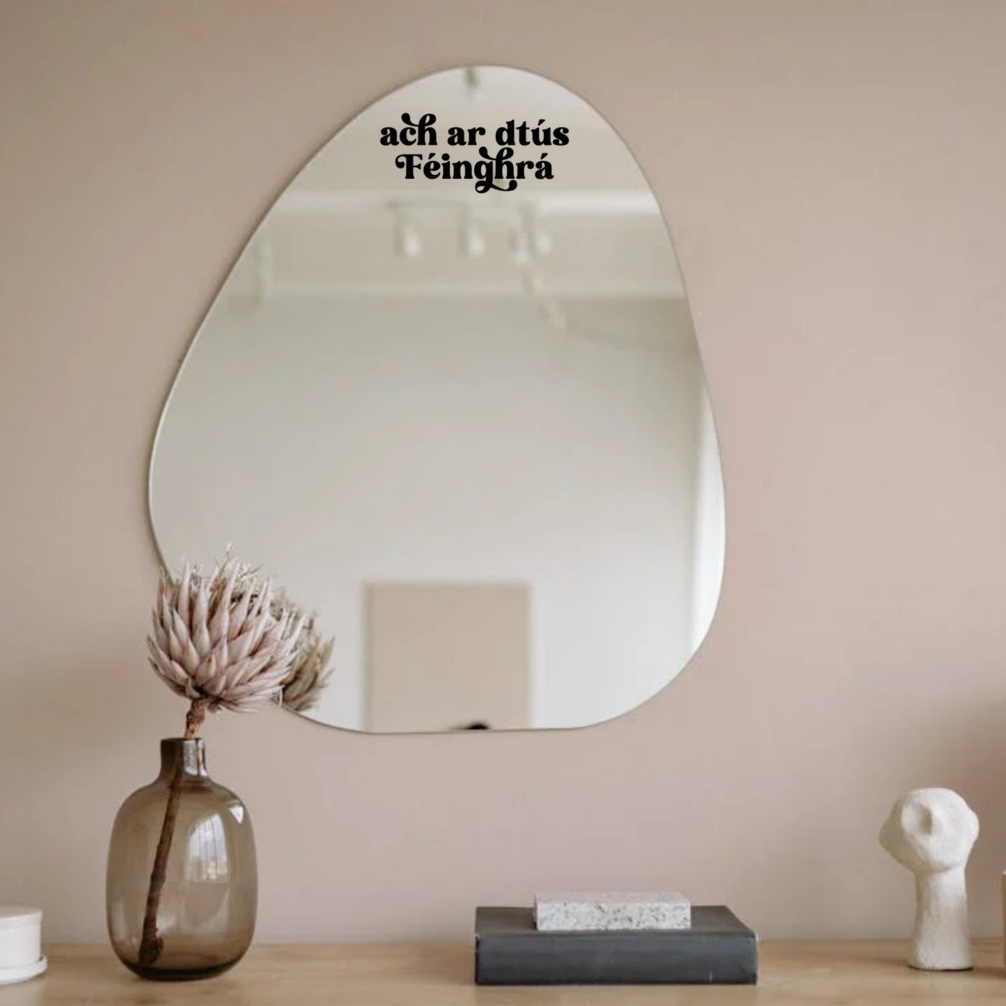 Ach ar dtús Féinghrá Mirror Decal