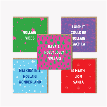 Pack of mixed bilingual Christmas cards
