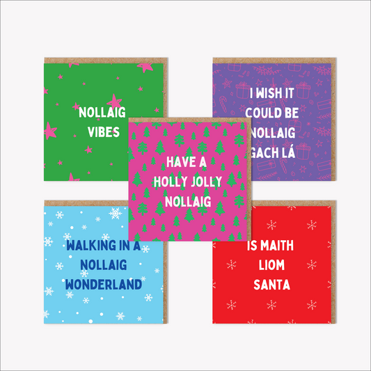 Pack of mixed bilingual Christmas cards