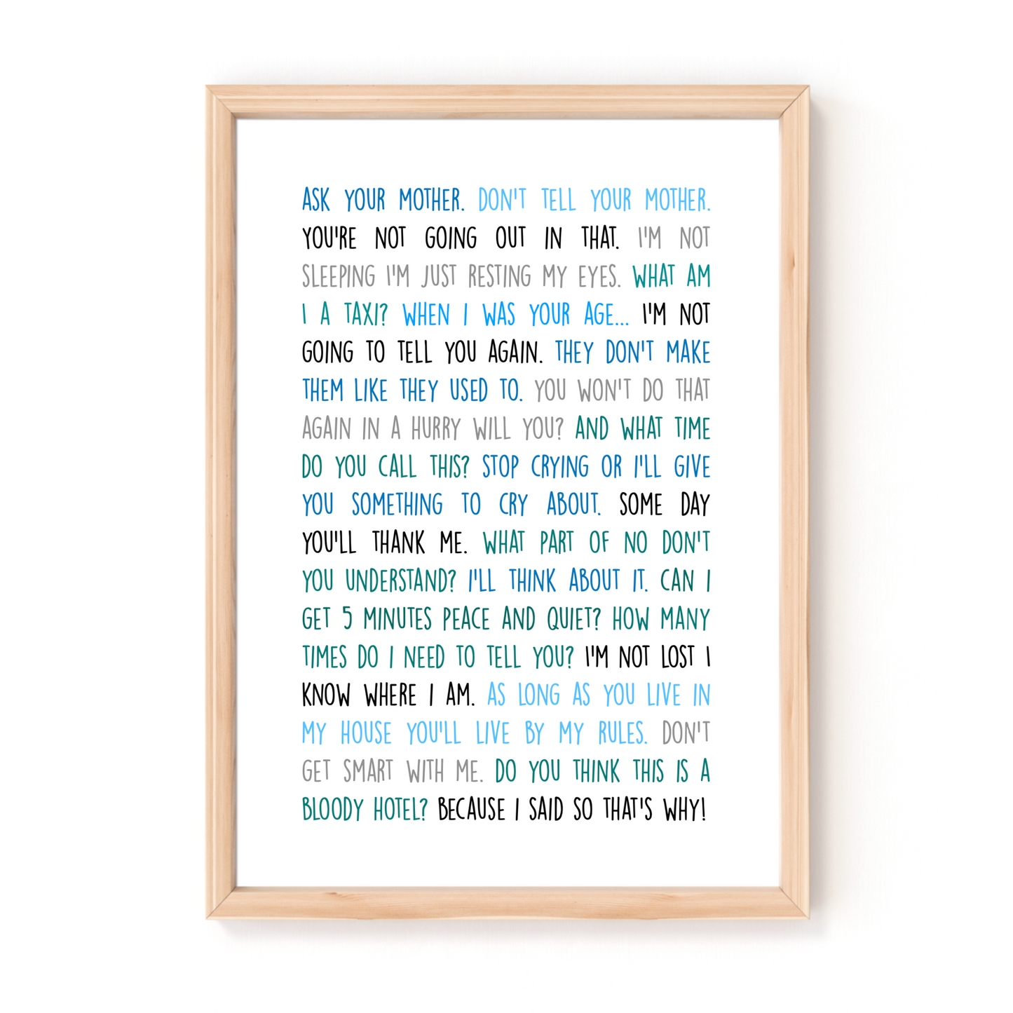 Daddy-isms Print