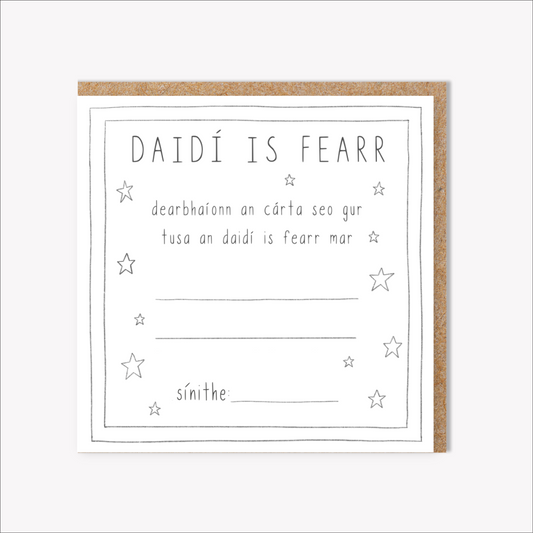 DIY Daddy Certificate