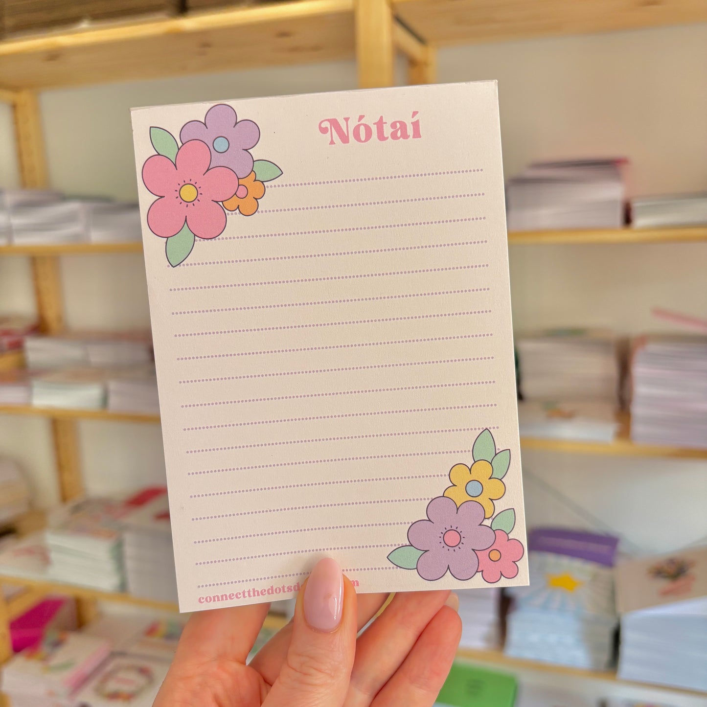 A6 Nótaí Flower Notepad