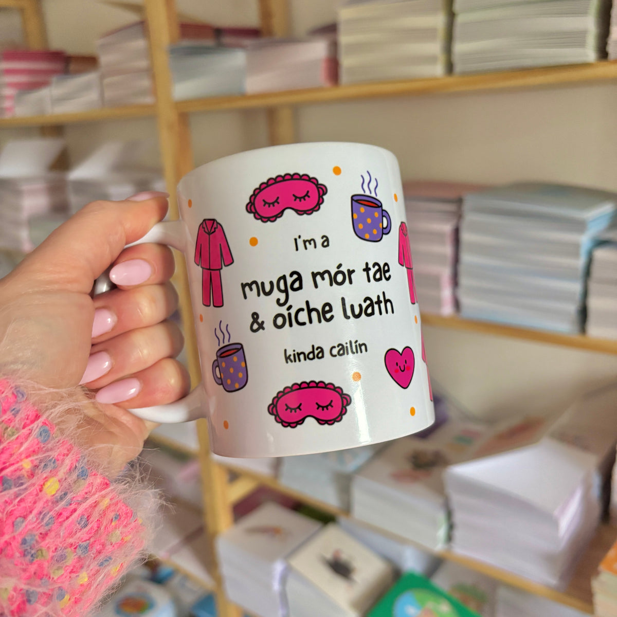 Muga mór tae & oíche luath mug