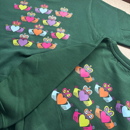 Pre-order Green Claddagh Jumper (Kids' Size)