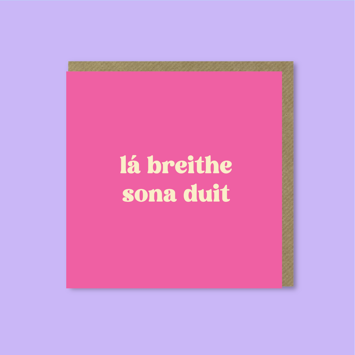 Lá Breithe Sona Duit Pink