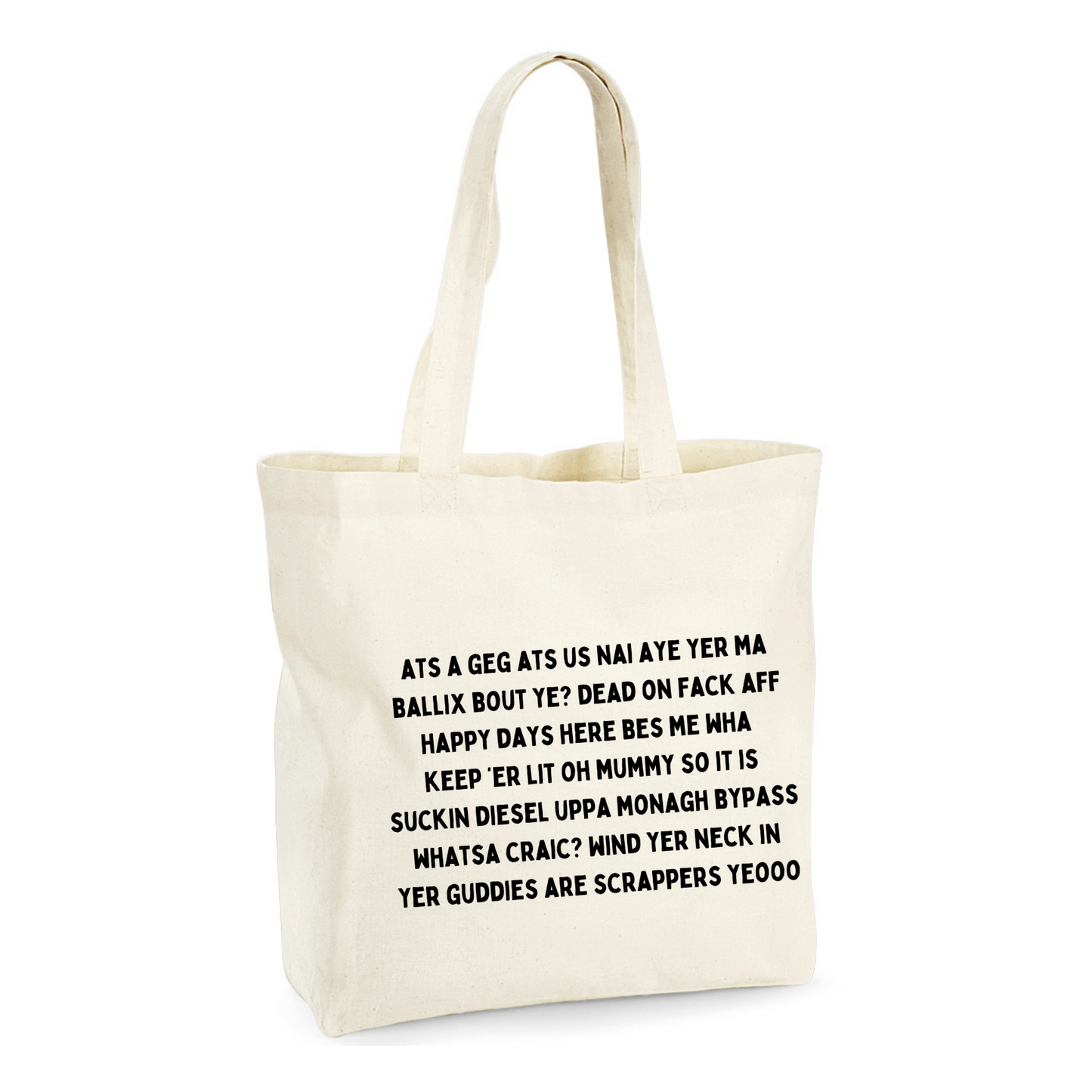 Belfast Speak Tote Bag