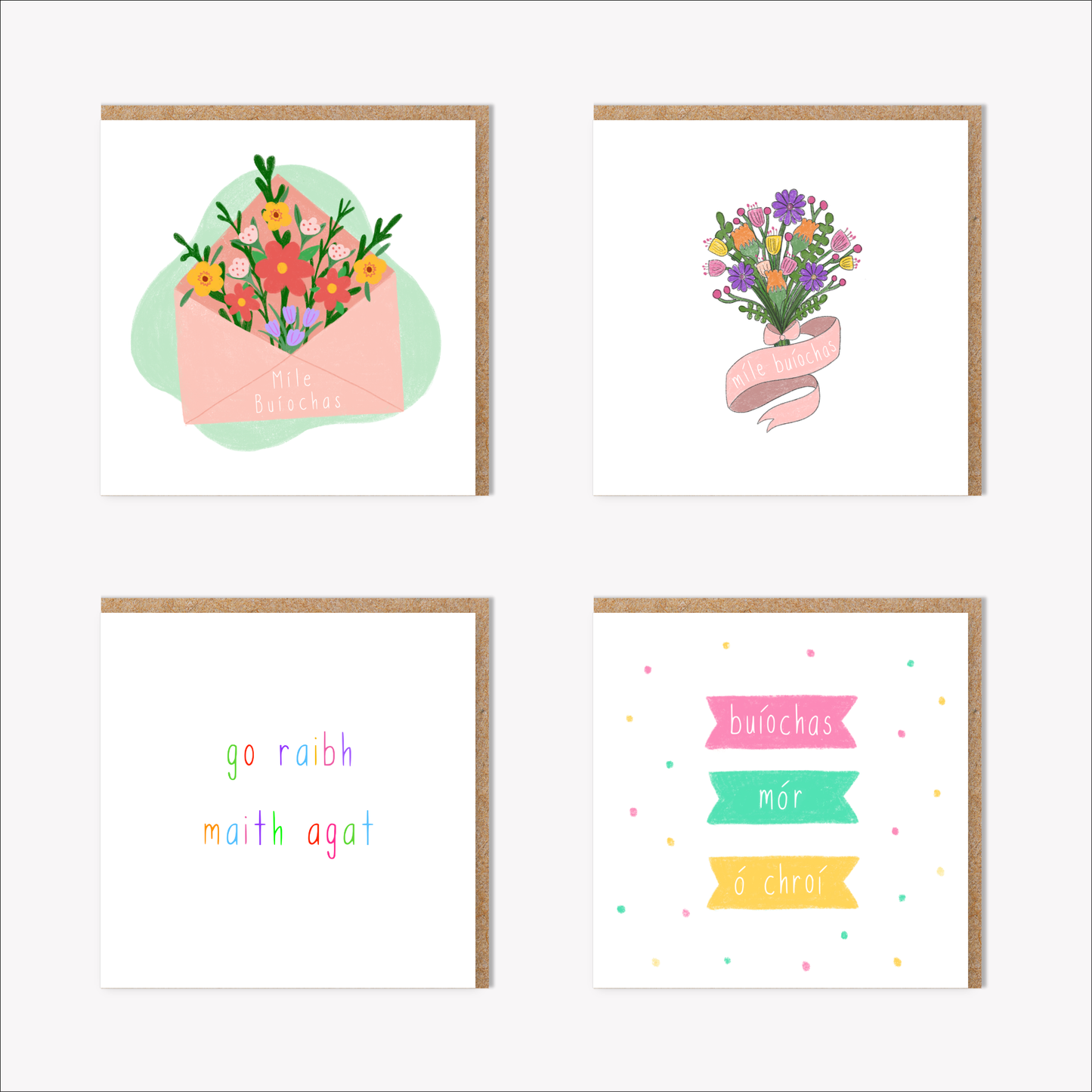 Mixed Thank You Pack of 4