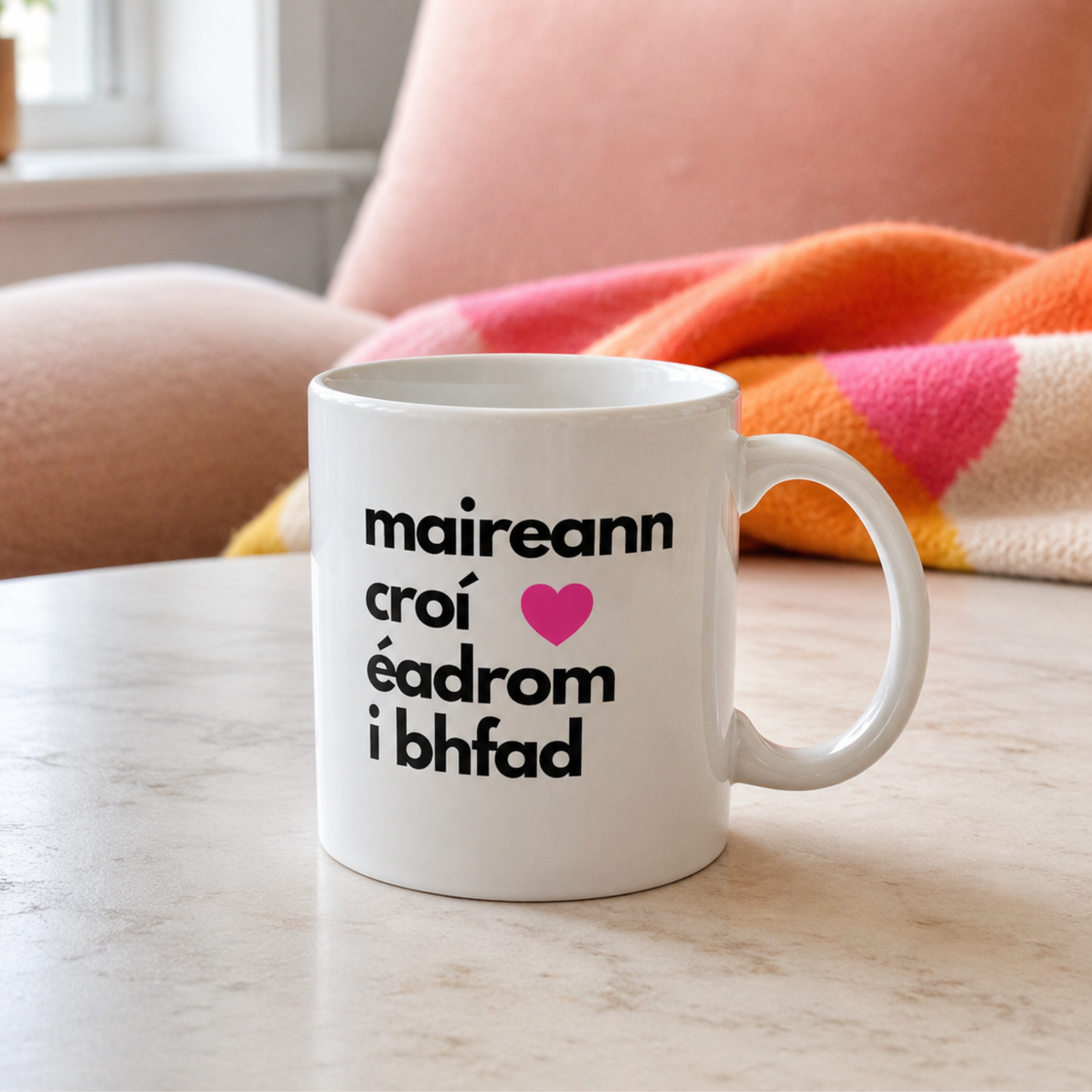 Maireann Croí Éadrom i bhFad Mug
