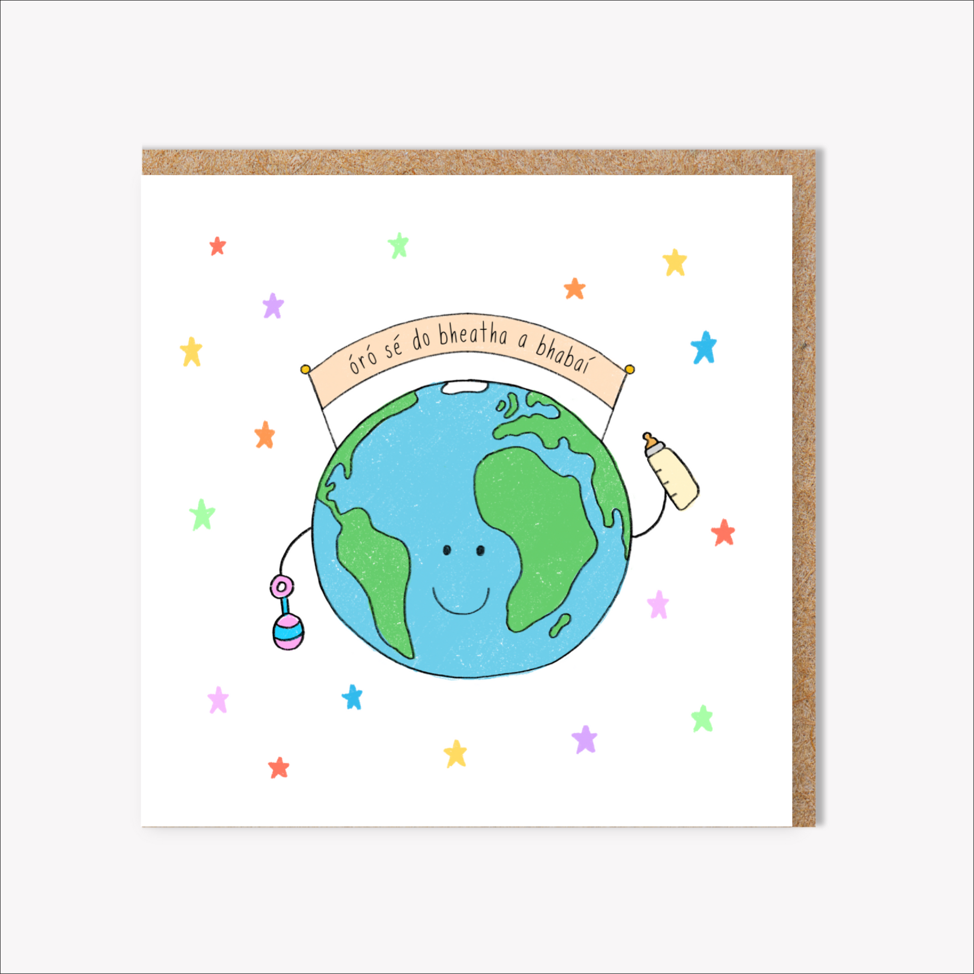 Welcome to the world kiddo - Irish Baby Card - Connect The Dots Design