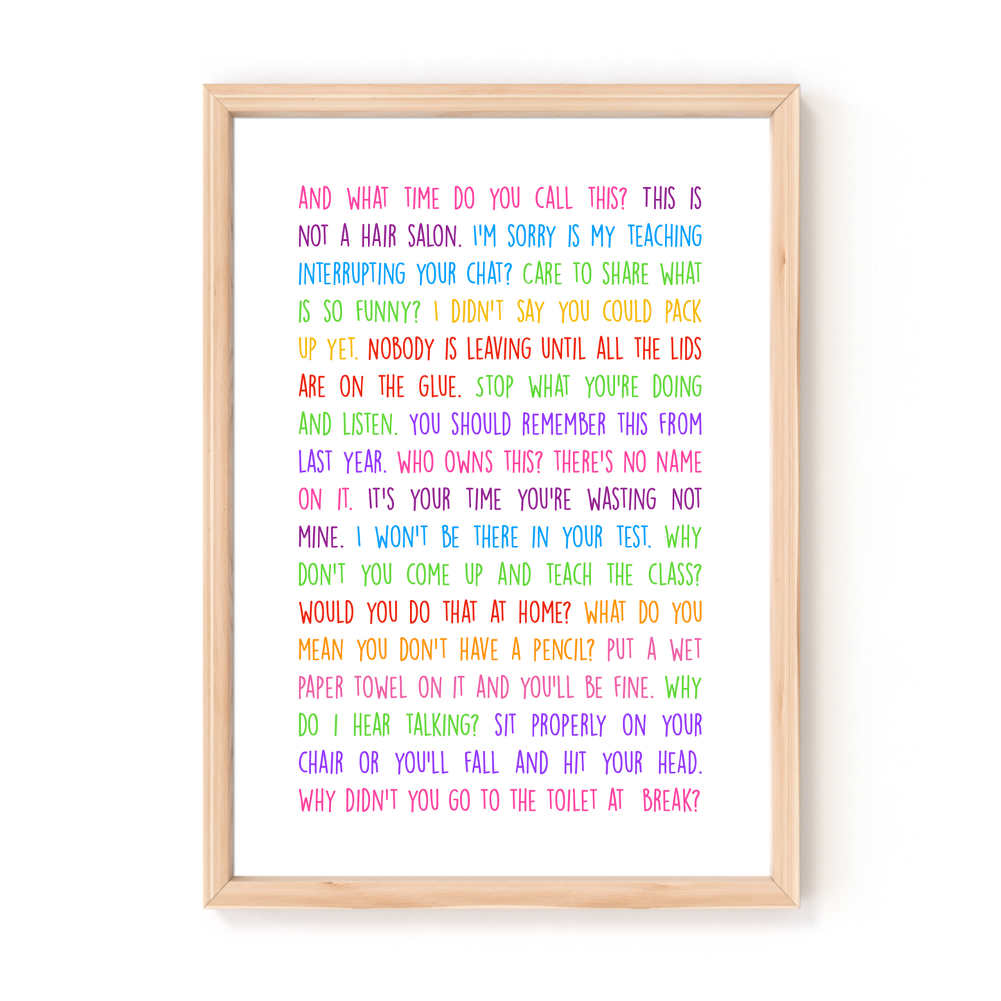 Teacher-isms Print