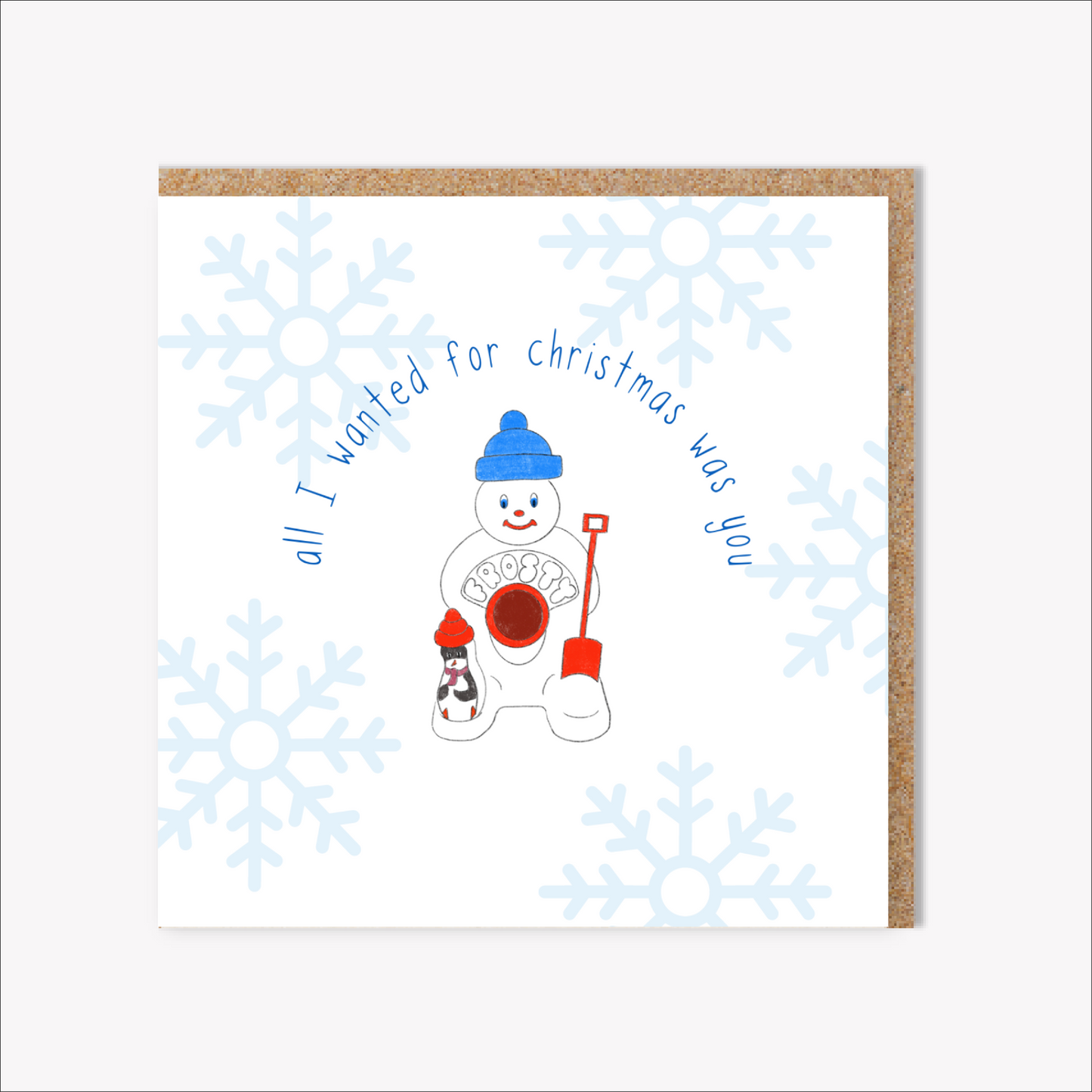 Mr Frosty 80’s and 90’s kids nostalgia Christmas card