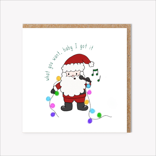 Funny Santa singing Christmas song